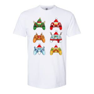 Christmas Santa Snowman Gaming Controllers Elf Softstyle CVC T-Shirt