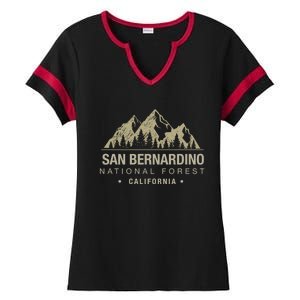 California Souvenir San Bernardino National Forest Gift Ladies Halftime Notch Neck Tee