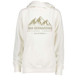 California Souvenir San Bernardino National Forest Gift Womens Funnel Neck Pullover Hood