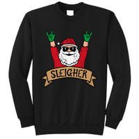 Christmas Sleigher Santa Rock Xmas Rocker Sweatshirt