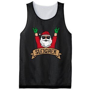 Christmas Sleigher Santa Rock Xmas Rocker Mesh Reversible Basketball Jersey Tank