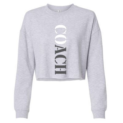 Coach School Sports Team Coach Outfit Gifts Cropped Pullover Crew