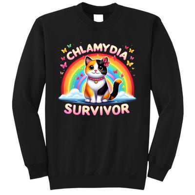 Chlamydia Survivor Sarcastic Ironic Inappropriate Sweatshirt