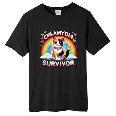 Chlamydia Survivor Sarcastic Ironic Inappropriate Tall Fusion ChromaSoft Performance T-Shirt