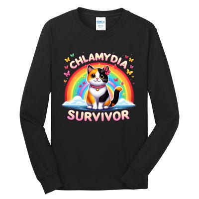 Chlamydia Survivor Sarcastic Ironic Inappropriate Tall Long Sleeve T-Shirt