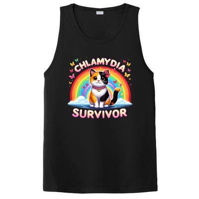 Chlamydia Survivor Sarcastic Ironic Inappropriate PosiCharge Competitor Tank