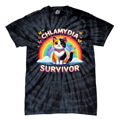 Chlamydia Survivor Sarcastic Ironic Inappropriate Tie-Dye T-Shirt