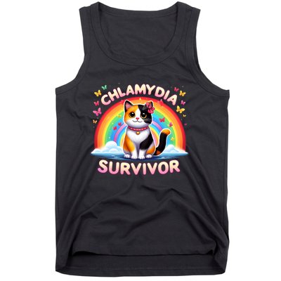 Chlamydia Survivor Sarcastic Ironic Inappropriate Tank Top