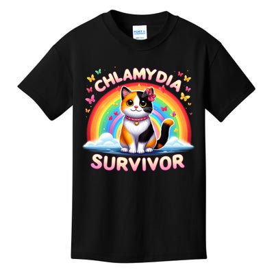 Chlamydia Survivor Sarcastic Ironic Inappropriate Kids T-Shirt