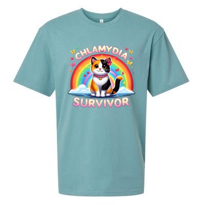 Chlamydia Survivor Sarcastic Ironic Inappropriate Sueded Cloud Jersey T-Shirt