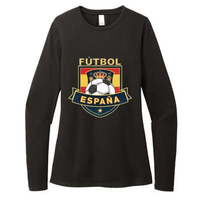 Cool Spain Soccer Team Womens CVC Long Sleeve Shirt