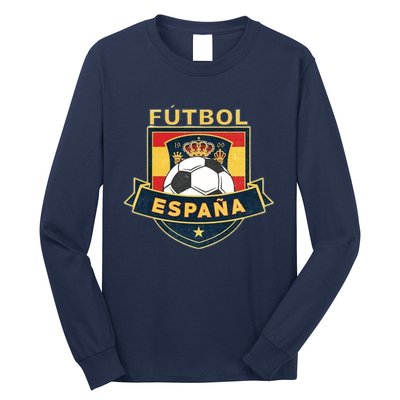 Cool Spain Soccer Team Long Sleeve Shirt