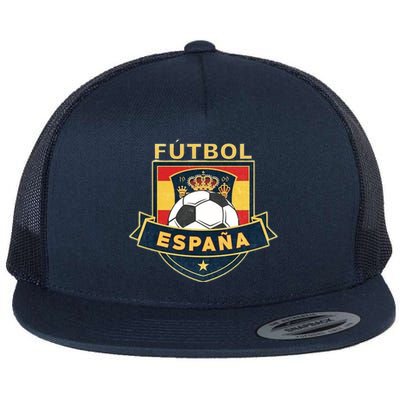 Cool Spain Soccer Team Flat Bill Trucker Hat