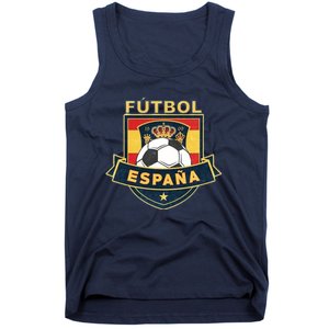 Cool Spain Soccer Team Tank Top