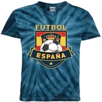 Cool Spain Soccer Team Kids Tie-Dye T-Shirt