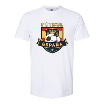 Cool Spain Soccer Team Softstyle® CVC T-Shirt