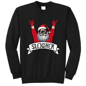 Christmas Sleigher Santa Rock Xmas Rocker Sweatshirt