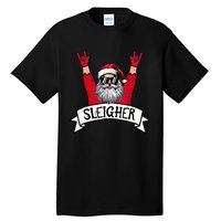 Christmas Sleigher Santa Rock Xmas Rocker Tall T-Shirt