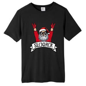 Christmas Sleigher Santa Rock Xmas Rocker Tall Fusion ChromaSoft Performance T-Shirt