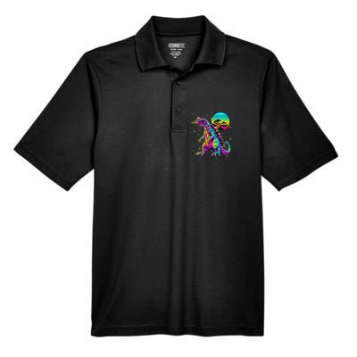 Cool Streetwear Synthwave 80s 90s Retro Anime Snakezilla Men's Origin Performance Pique Polo