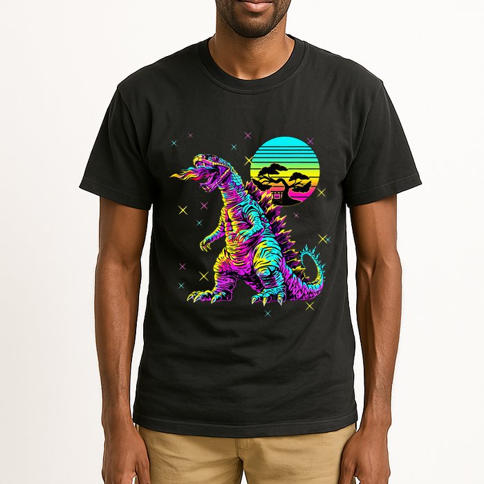 Cool Streetwear Synthwave 80s 90s Retro Anime Snakezilla Tall T-Shirt
