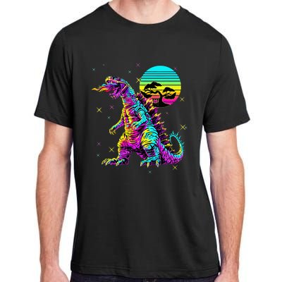 Cool Streetwear Synthwave 80s 90s Retro Anime Snakezilla Adult ChromaSoft Performance T-Shirt