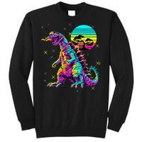 Cool Streetwear Synthwave 80s 90s Retro Anime Snakezilla Tall Sweatshirt