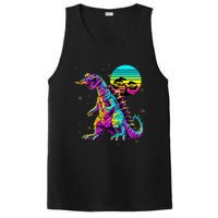 Cool Streetwear Synthwave 80s 90s Retro Anime Snakezilla PosiCharge Competitor Tank