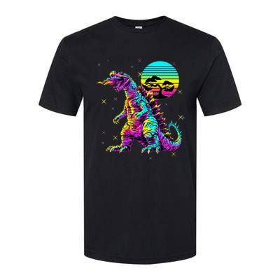 Cool Streetwear Synthwave 80s 90s Retro Anime Snakezilla Softstyle CVC T-Shirt