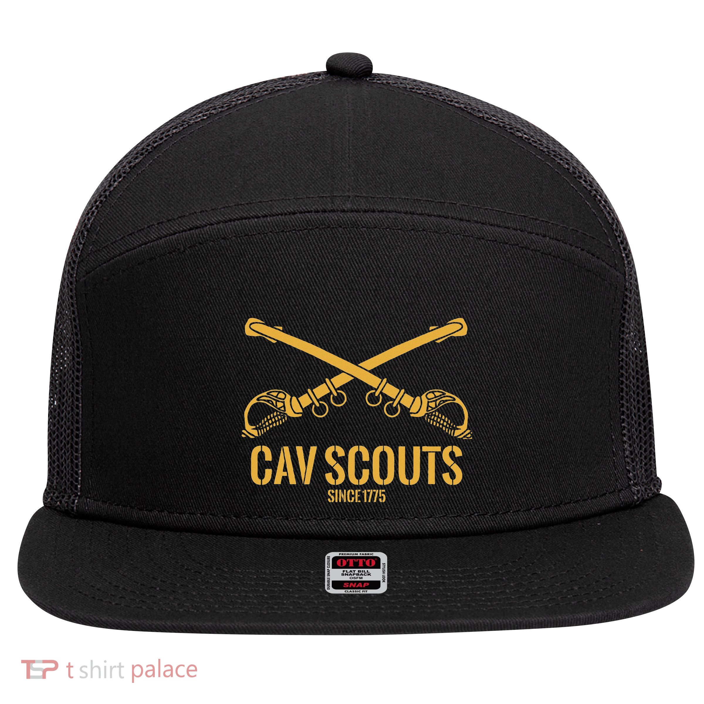 Cavalry Scouts Since 1775 7 Panel Mesh Trucker Snapback Hat