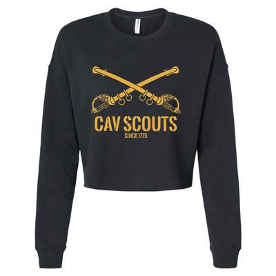Cavalry Scouts Since 1775 Cropped Pullover Crew