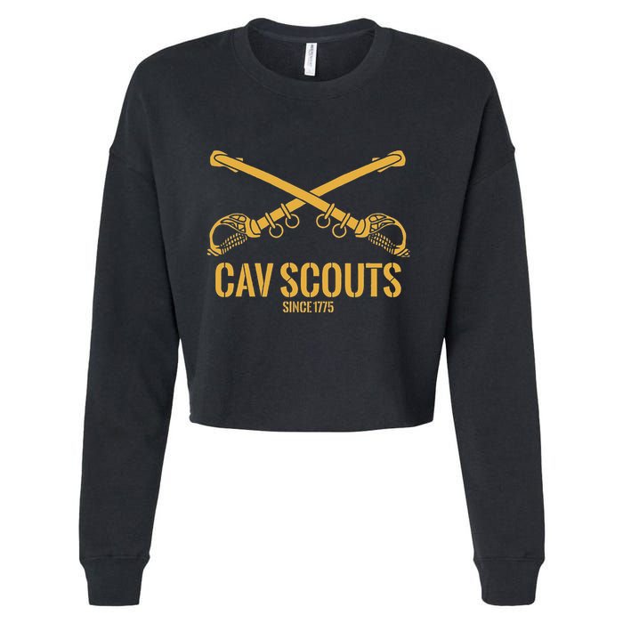 Cavalry Scouts Since 1775 Cropped Pullover Crew