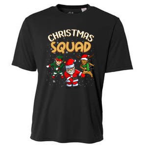 Christmas Squad Santa Dabbing Elf Family Matching Pajamas Cooling Performance Crew T-Shirt