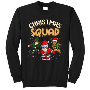 Christmas Squad Santa Dabbing Elf Family Matching Pajamas Sweatshirt