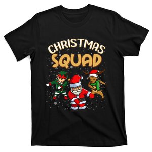 Christmas Squad Santa Dabbing Elf Family Matching Pajamas T-Shirt