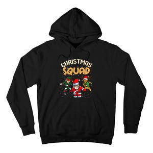 Christmas Squad Santa Dabbing Elf Family Matching Pajamas Tall Hoodie