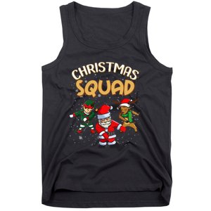 Christmas Squad Santa Dabbing Elf Family Matching Pajamas Tank Top