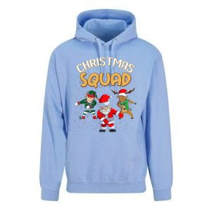 Christmas Squad Santa Dabbing Elf Family Matching Pajamas Unisex Surf Hoodie