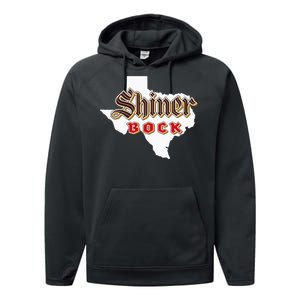 Cool Shiner Tx Town Gift For Adult Drinkers Performance Fleece Hoodie