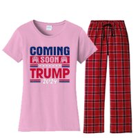 Coming Soon Trump 2024 Women's Flannel Pajama Set