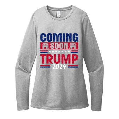 Coming Soon Trump 2024 Womens CVC Long Sleeve Shirt