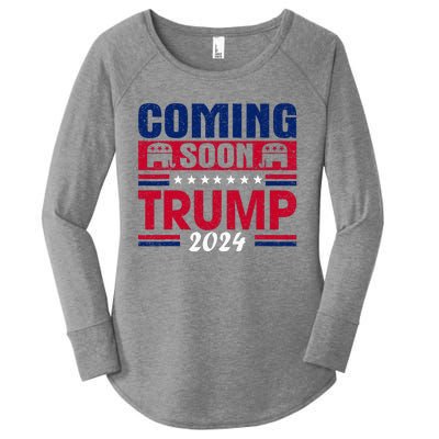 Coming Soon Trump 2024 Women's Perfect Tri Tunic Long Sleeve Shirt