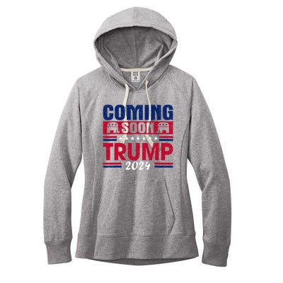 Coming Soon Trump 2024 Women's Fleece Hoodie