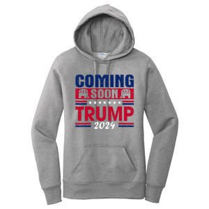 Coming Soon Trump 2024 Women's Pullover Hoodie