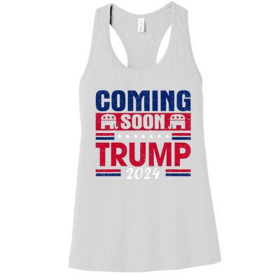 Coming Soon Trump 2024 Women's Racerback Tank