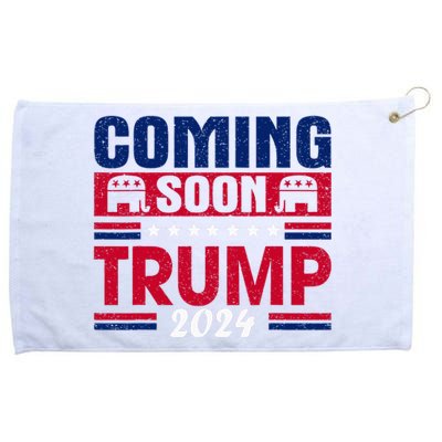 Coming Soon Trump 2024 Grommeted Golf Towel