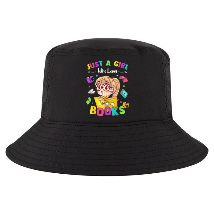 Cute Students Tee Just A  Who Loves Reading Books  Cool Comfort Performance Bucket Hat