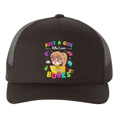 Cute Students Tee Just A  Who Loves Reading Books  Yupoong Adult 5-Panel Trucker Hat