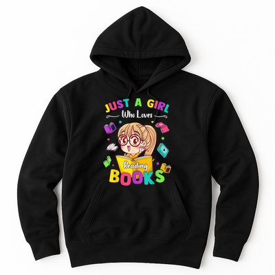 Cute Students Tee Just A  Who Loves Reading Books  Hoodie