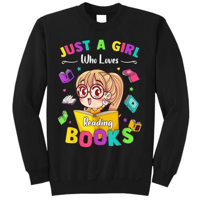 Cute Students Tee Just A  Who Loves Reading Books  Sweatshirt